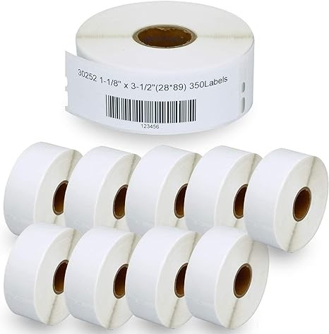 BETCKEY - Compatible DYMO 30330 (3/4" x 2") Multipurpose Labels - Compatible with DYMO Labelwriter 450, 4XL & Zebra Desktop Printers [10 Rolls/5000 Labels]