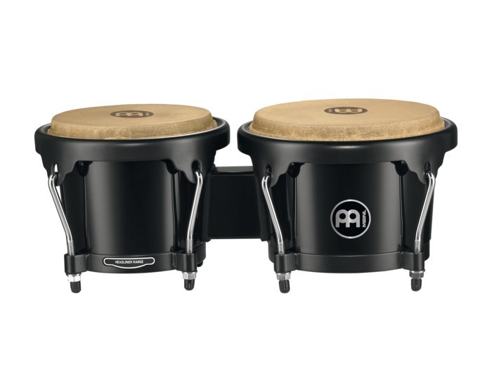 Meinl Percussion HB50 Headliner Series Bongos, Black, 6 1/2 Inches & 7 1/2 Inches