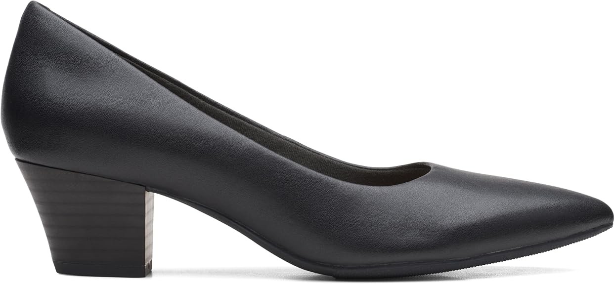 Clarks Womens Teresa Step (Black Leather)