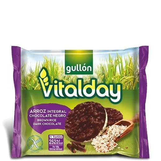 GULLON RICE CAKE DARK CHOCOLATE 26.3g