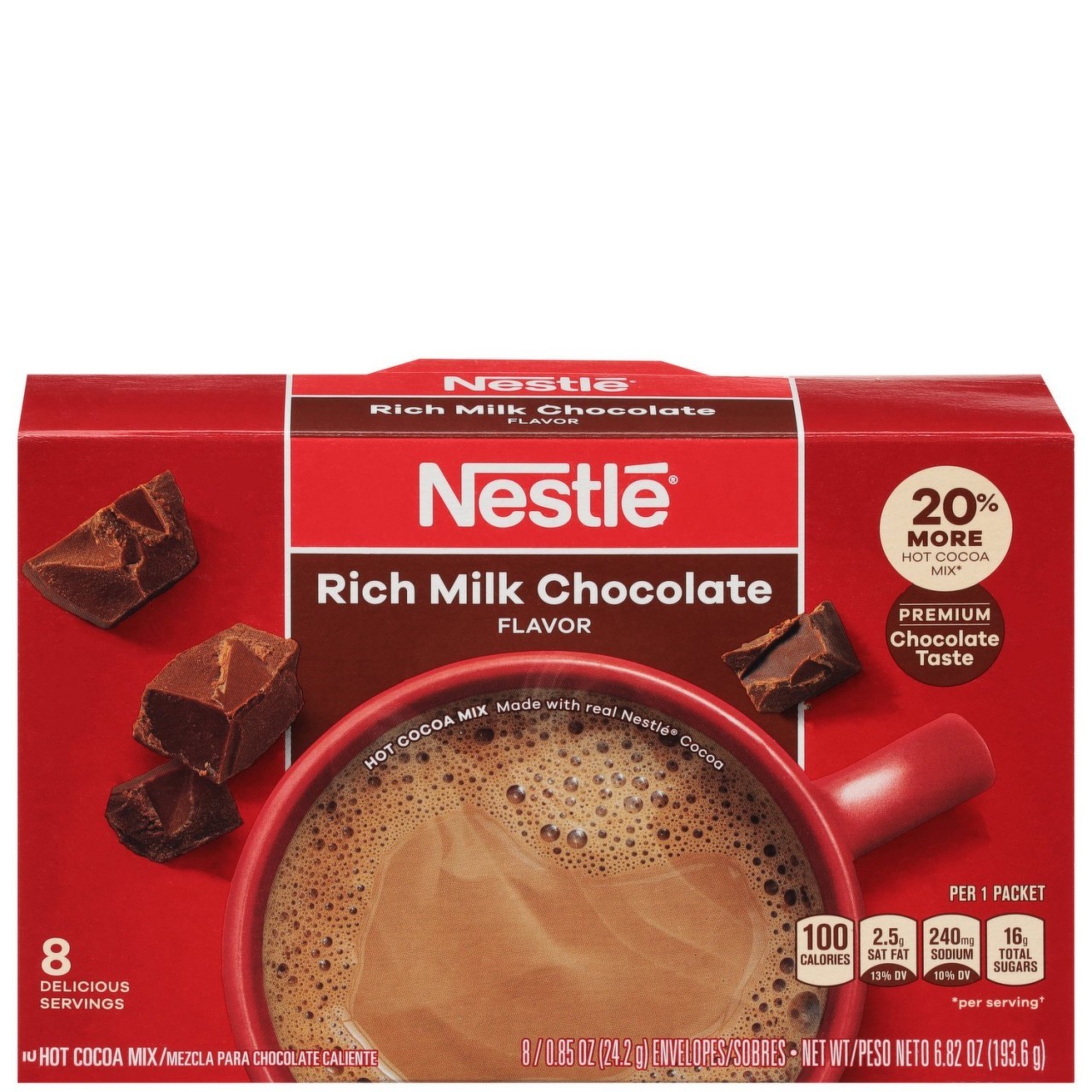 NESTLE RICH MILK CHOCOLATE 6.82oz