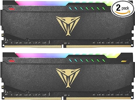 Patriot Viper Steel RGB DDR4 RAM 32GB (1 x 32GB) 3200MHz CL18 UDIMM Desktop Gaming Memory Module - PVSR432G320C8