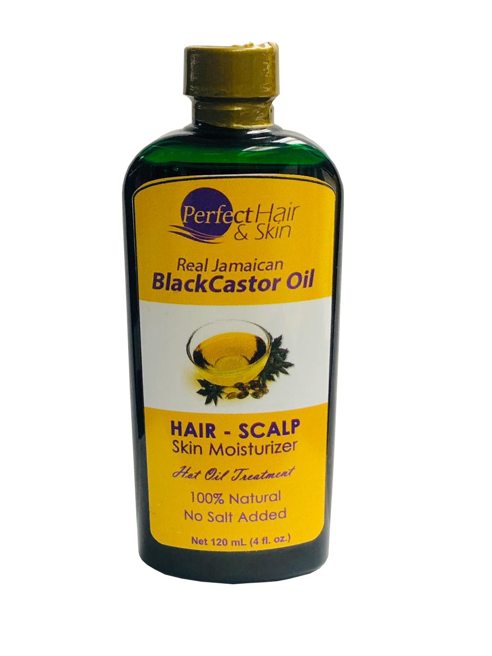 Perfect Hair and Skin Black Castor Oil Hair - Scalp Skin Moisturizer Treatment 4.oz