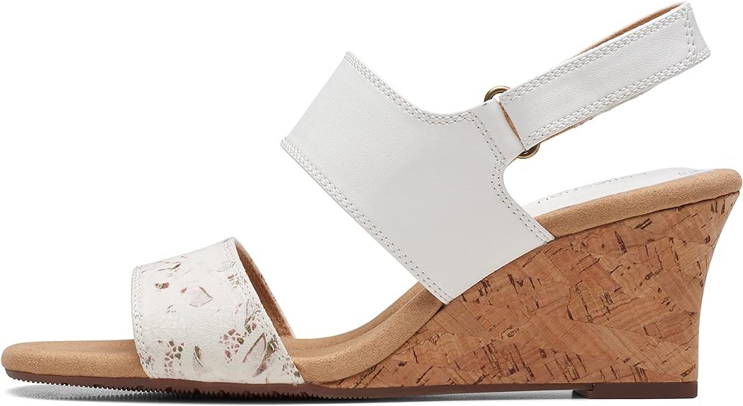 Clarks Womens Kyarra Faye : White Leather