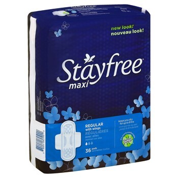 STAYFREE MAXI ADVANCE W/WINGS 36s