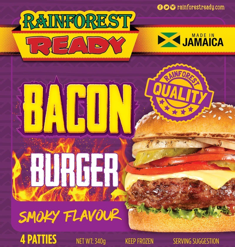 RAINFOREST SMOKY BACON BURGER 340G