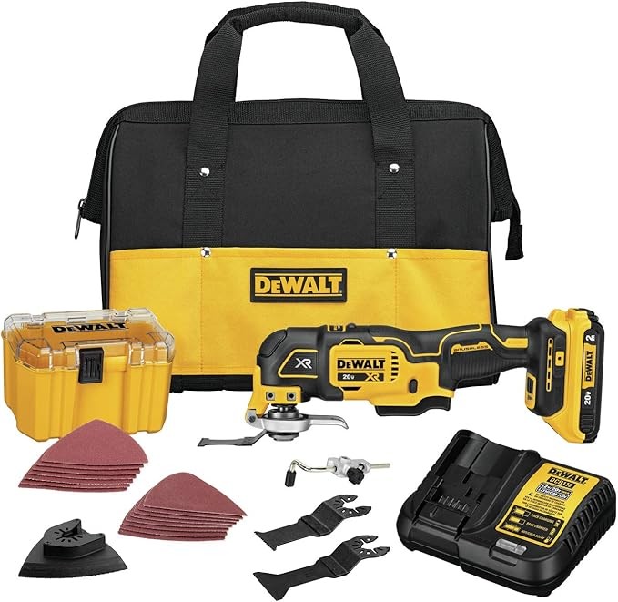 DEWALT 20V MAX XR Multi-Tool Kit, Oscillating Tool, and Orbital Sander