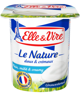 ELLE & VIRE LE NATURE PLAIN, MILD & CREAMY ( UNSWEETENED) 125G