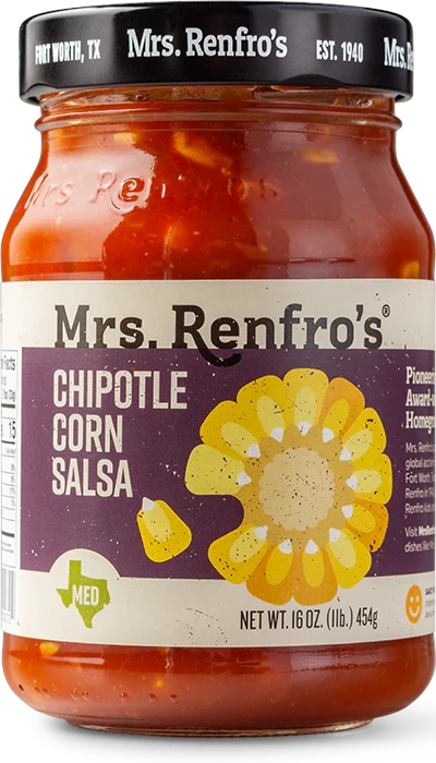 MRS RENFROS SALSA CHIPOTLE CORN 16oz