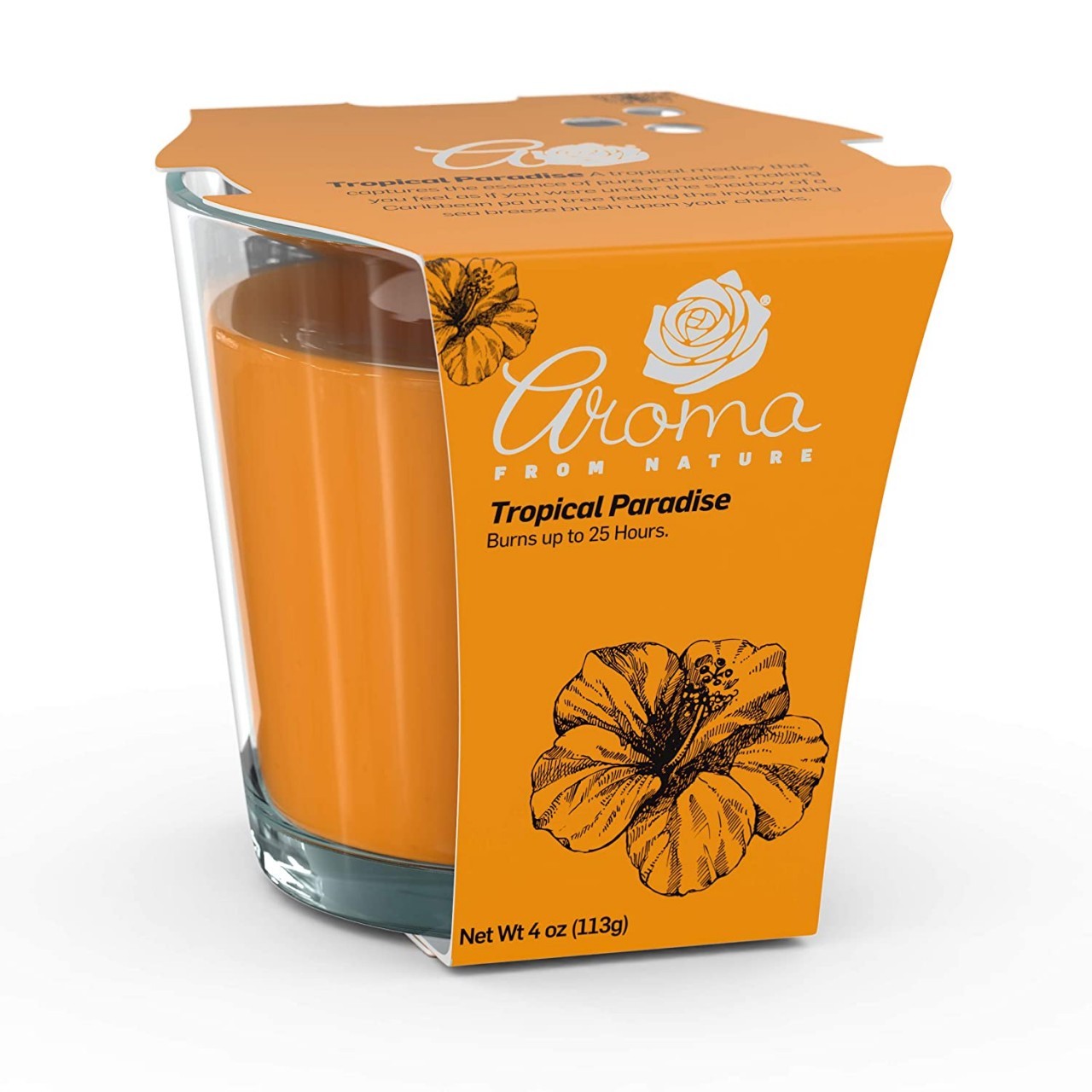 AROMA NATURALS CANDLE T/PARADISE 4oz
