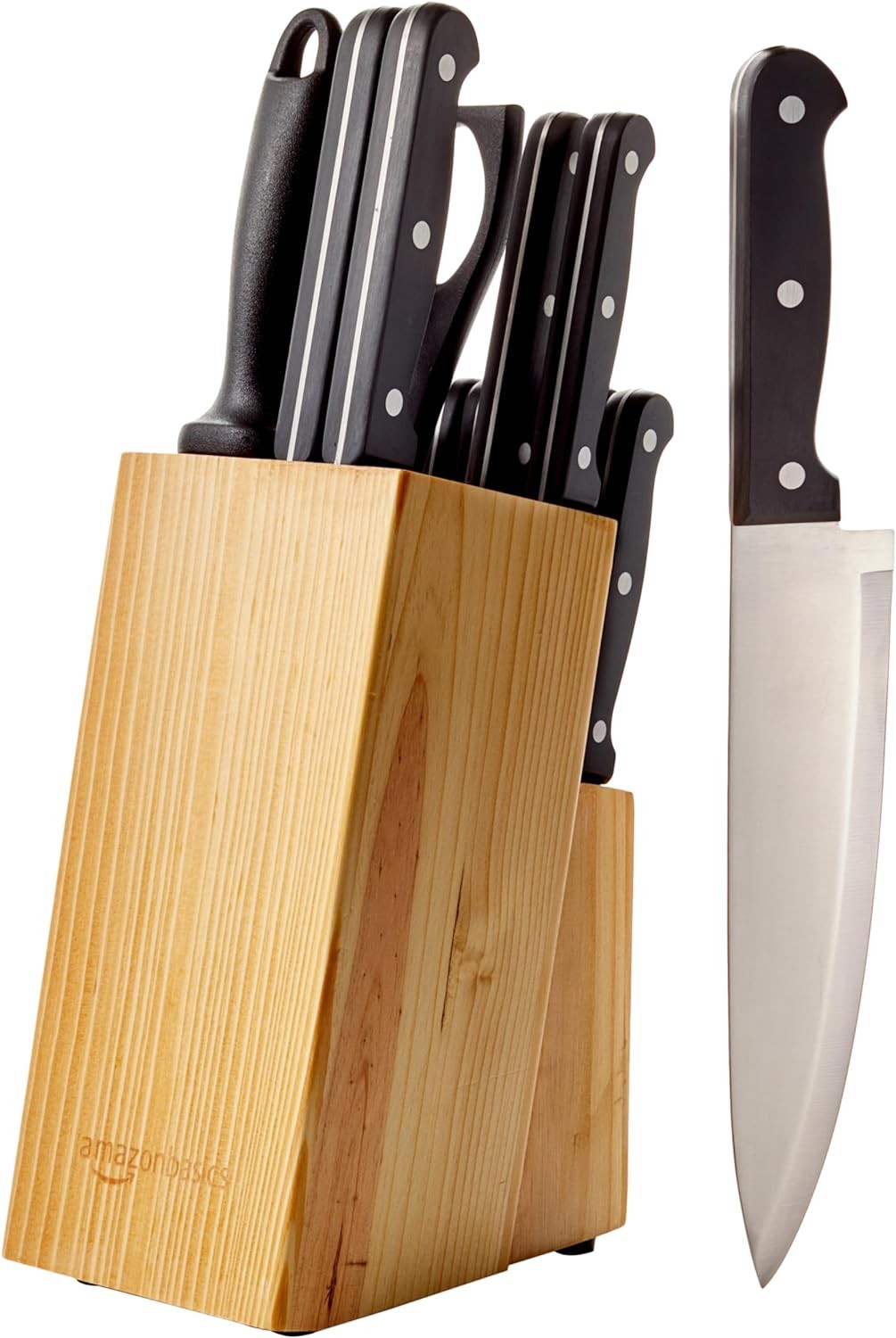 Basics 14-Piece Kitchen Knife Block Set
