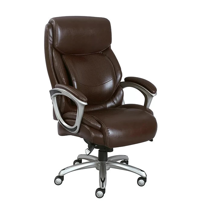 La-Z-Boy Big and Tall Bonded Leather Executive Chair - Brown
