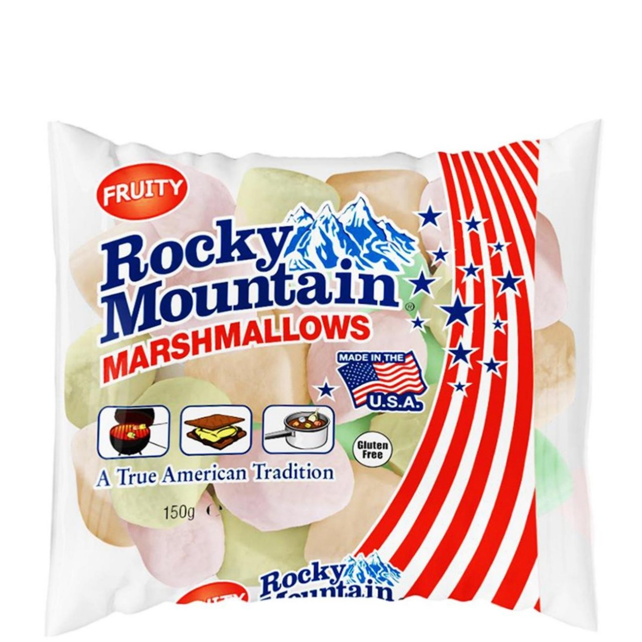 ROCKY MT MARSHMALLOWS FRUITY 150g