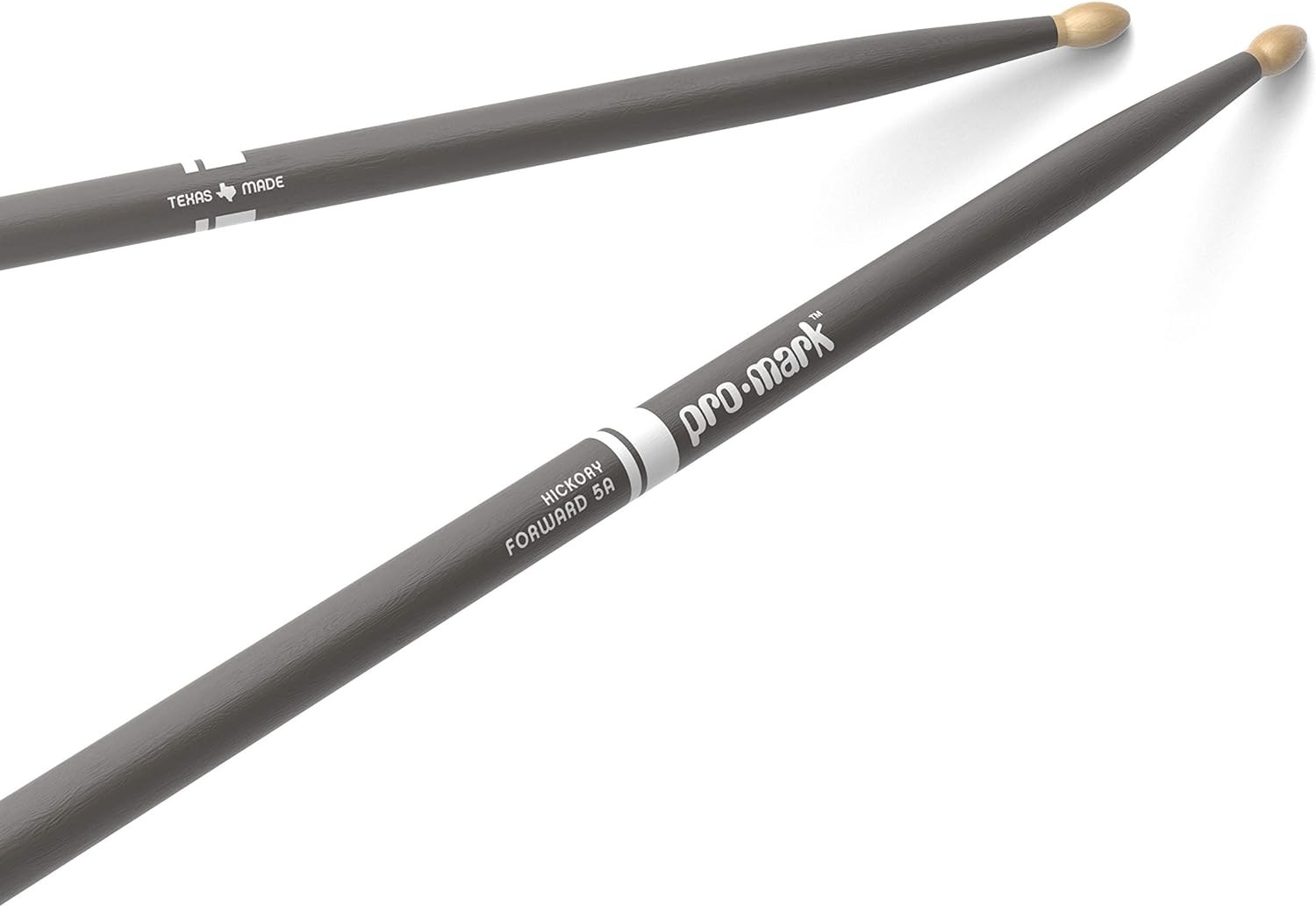 Promark American Hickory Classic 5A Drumsticks, Acorn Tip, Gray