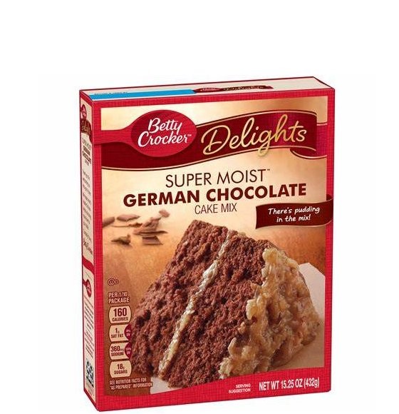 BETTY CRKR CAKE GERMAN CHOCOLATE 432g