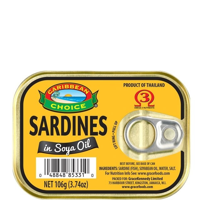 CARIB CHOICE SARDINES SOY OIL 106g