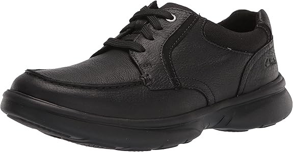 Clarks Mens Bradley Vibe : Black Tumbled