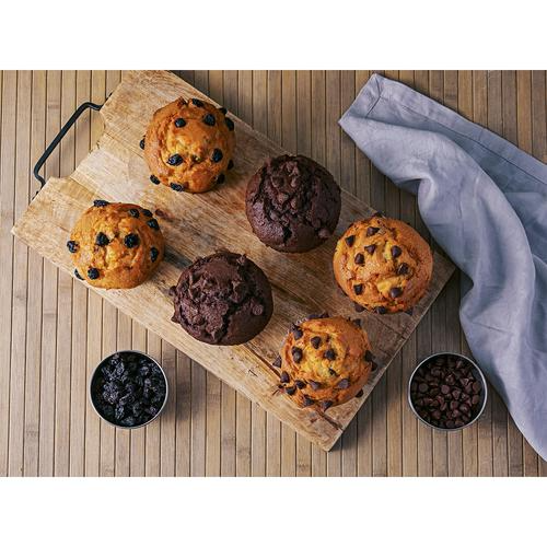 Member's Selection Freshly Baked Assorted Vanilla and Chocolate Muffins 6 Units