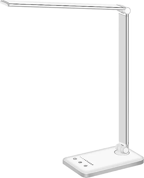 White crown LED Desk Lamp Dimmable Table Lamp Reading Lamp