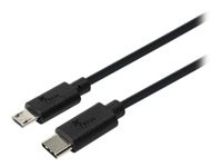 Xtech XTC-520 - USB cable - USB-C (M) reversible to Micro-USB Type B (M)