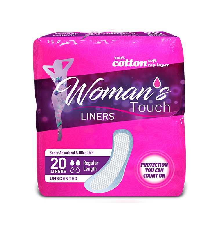 WOMAN’S TOUCH PANTY LINERS REGULAR 20’S