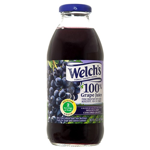 WELCHS CONCORD GRAPE 100% 473ml