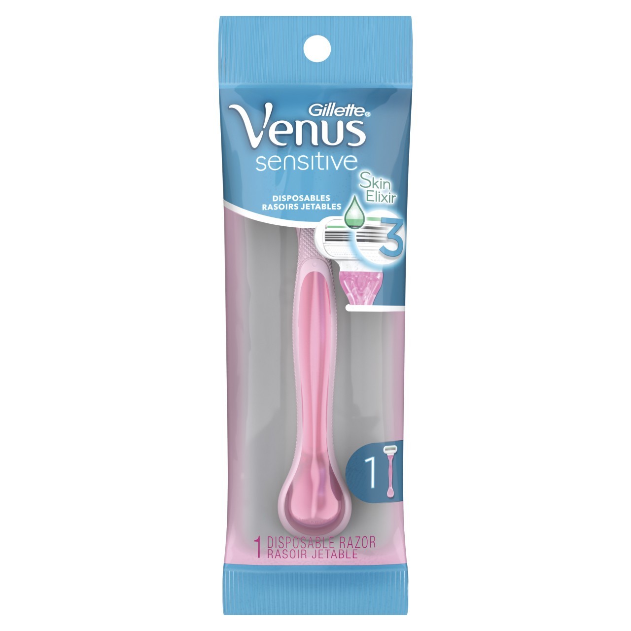 GILLETTE VENUS SENSITIVE DISP RAZOR 1ct