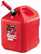 5 gal. Gasoline Can with Spout Red #5610