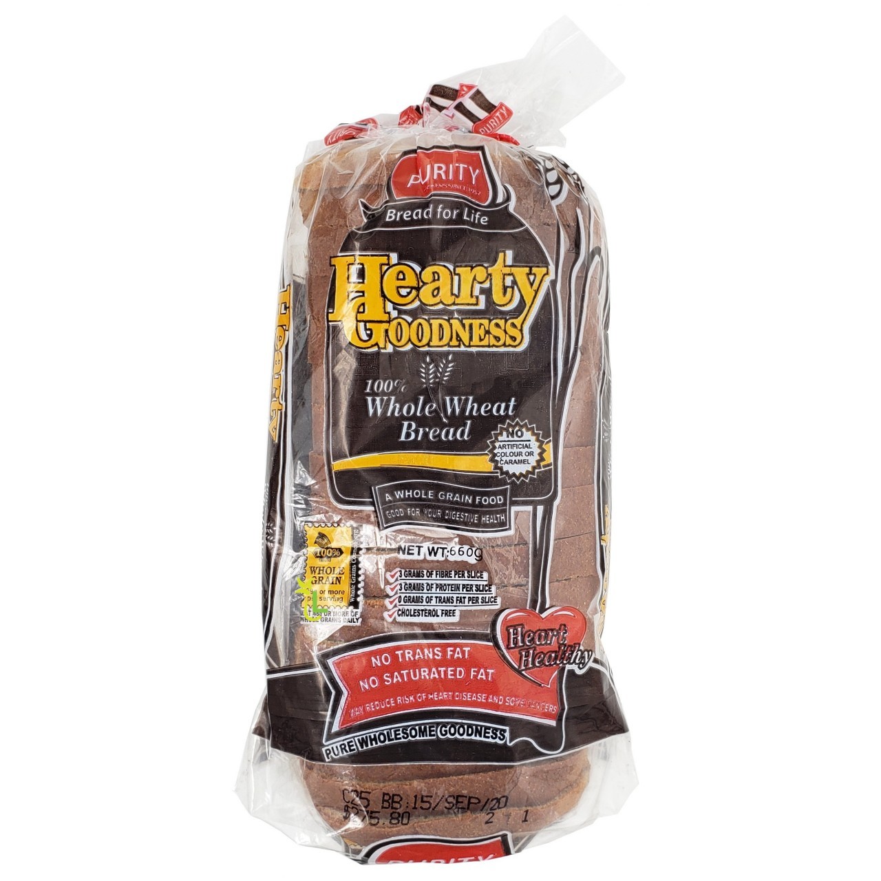 PURITY HEARTY 100% WHOLE WHEAT 660g