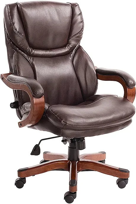 Serta 43506 Bonded Leather Big & Tall Executive Chair, Brown