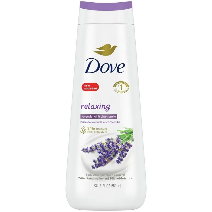 DOVE BODY WASH LAVENDER CHAMOMILE 23oz