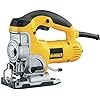 DEWALT Jig Saw, Top Handle, 6.5-Amp, Corded (DW331K)