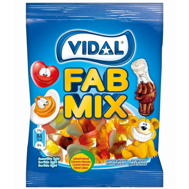 VIDAL GUMMI FAB MIX 90g