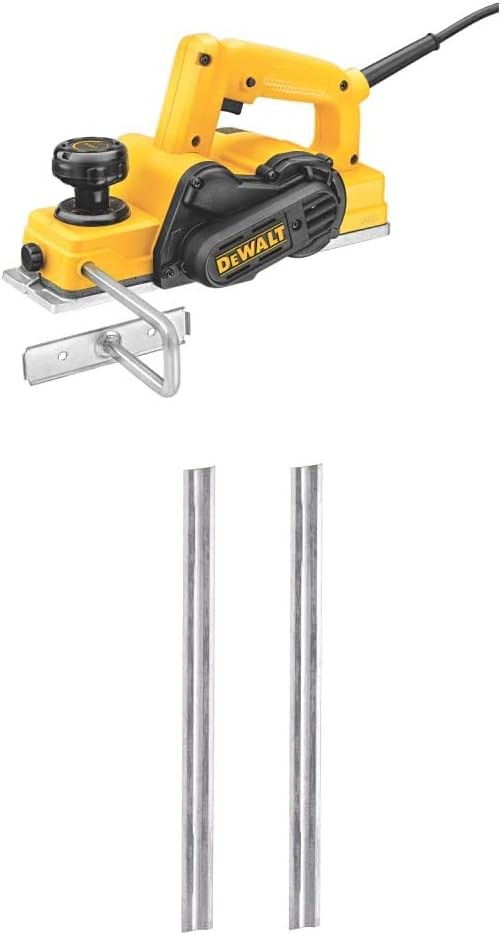 DEWALT D26677K 3-1/4-Inch Portable Hand Planer Kit with DEWALT DW6654 Reversible Carbide Blade Set (for DW677 DW678 and DW680K)