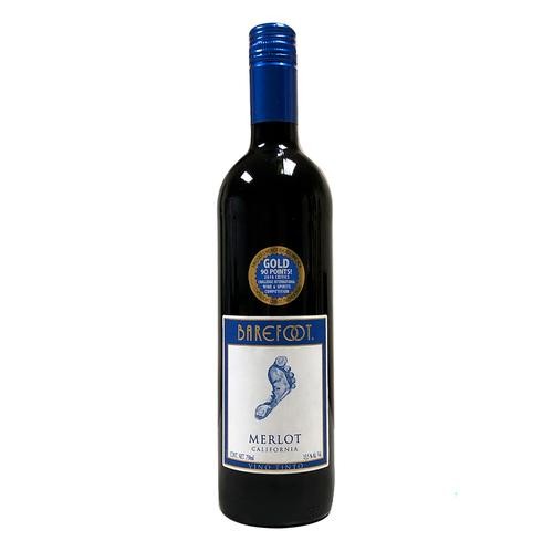 Barefoot Merlot Red Wine with Notes of Chocolate Bottle 750 ml