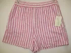 Women's High-Rise Pull-On Shorts-Universal Thread-Pink Stripe-Various