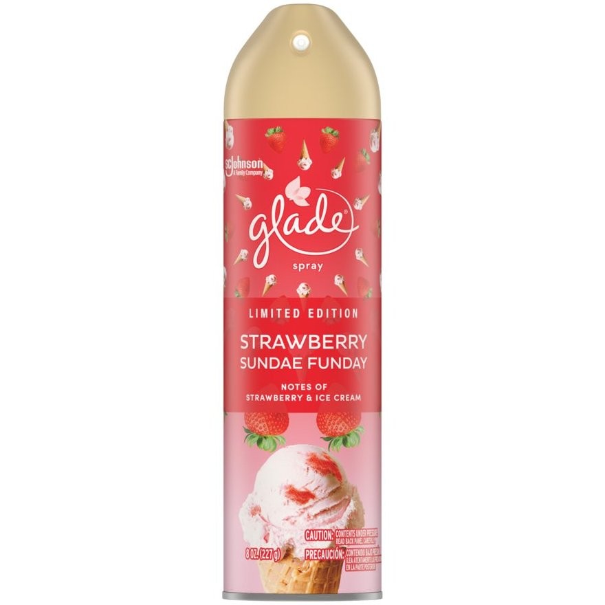 GLADE SPRAY STRAWBERRY SUNDAE FUNDAY 8oz