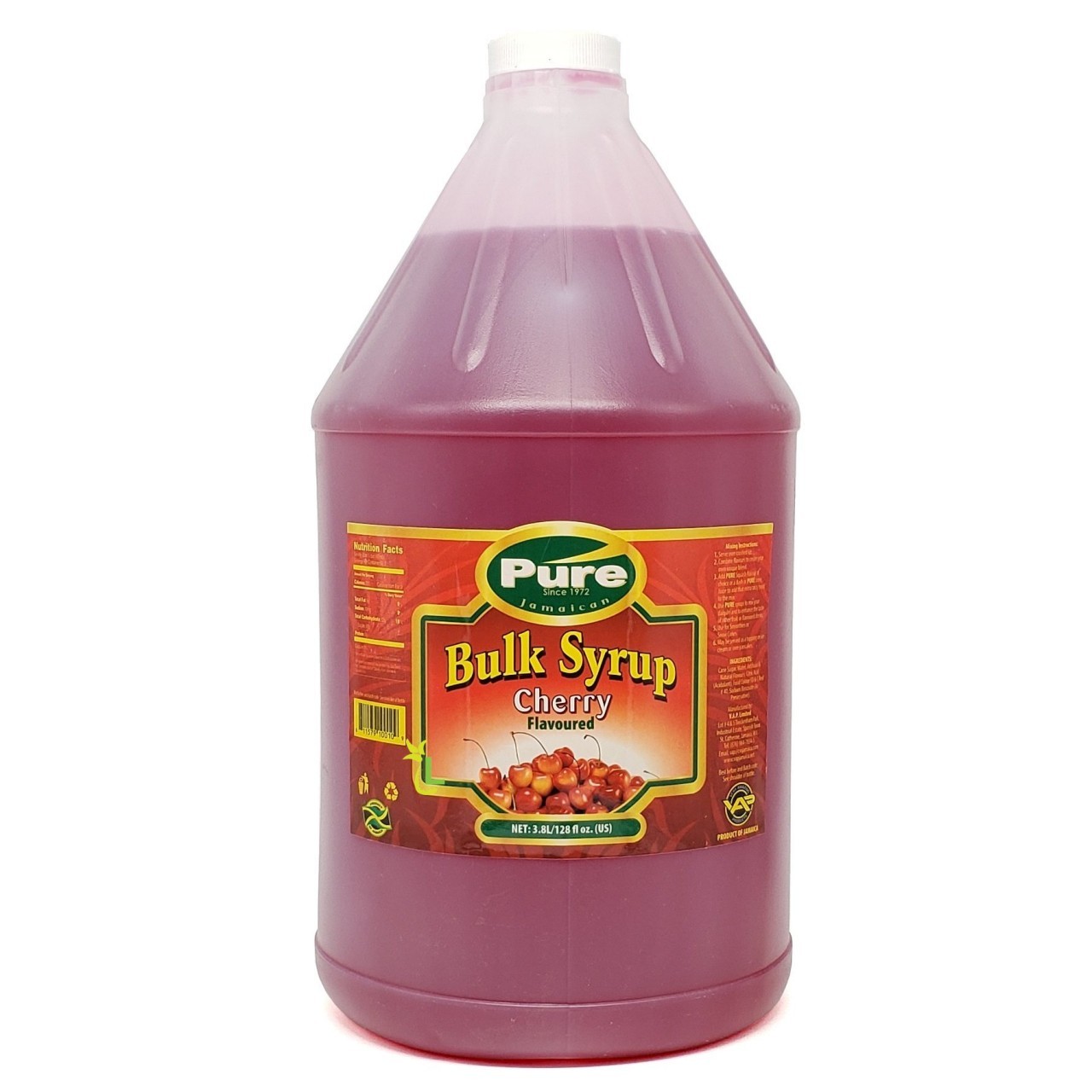 PURE SYRUP CHERRY 3.89L