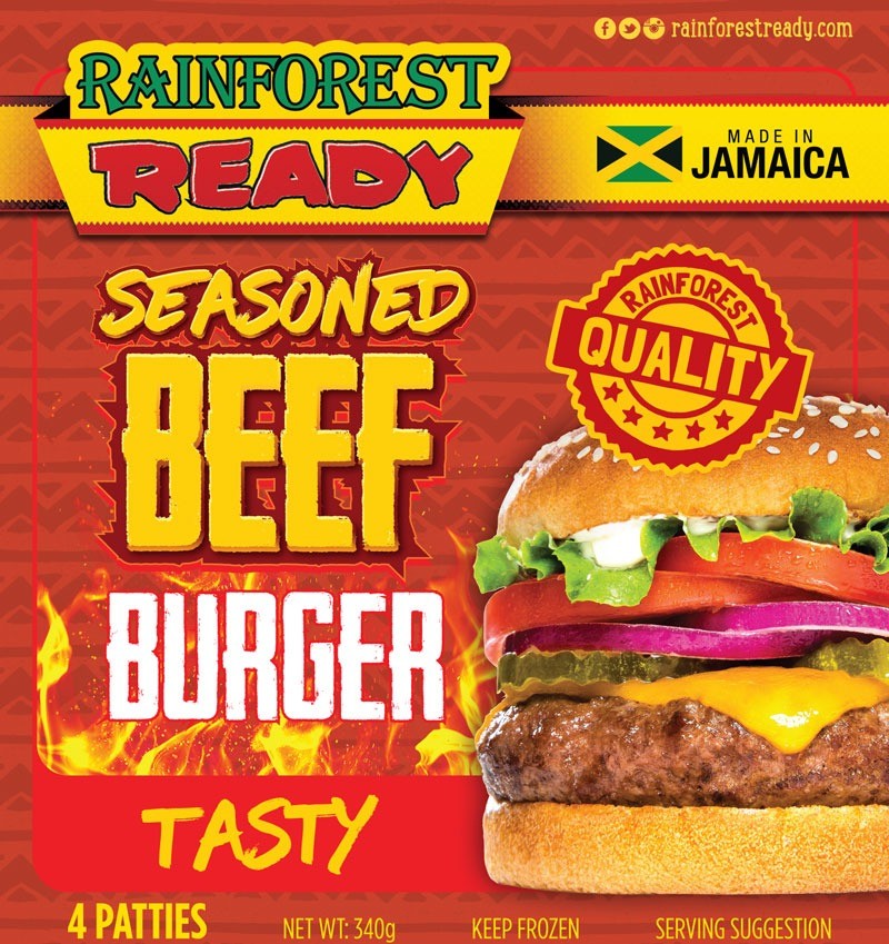 RAINFOREST READY SEASONED BEEF BURGER 340 G