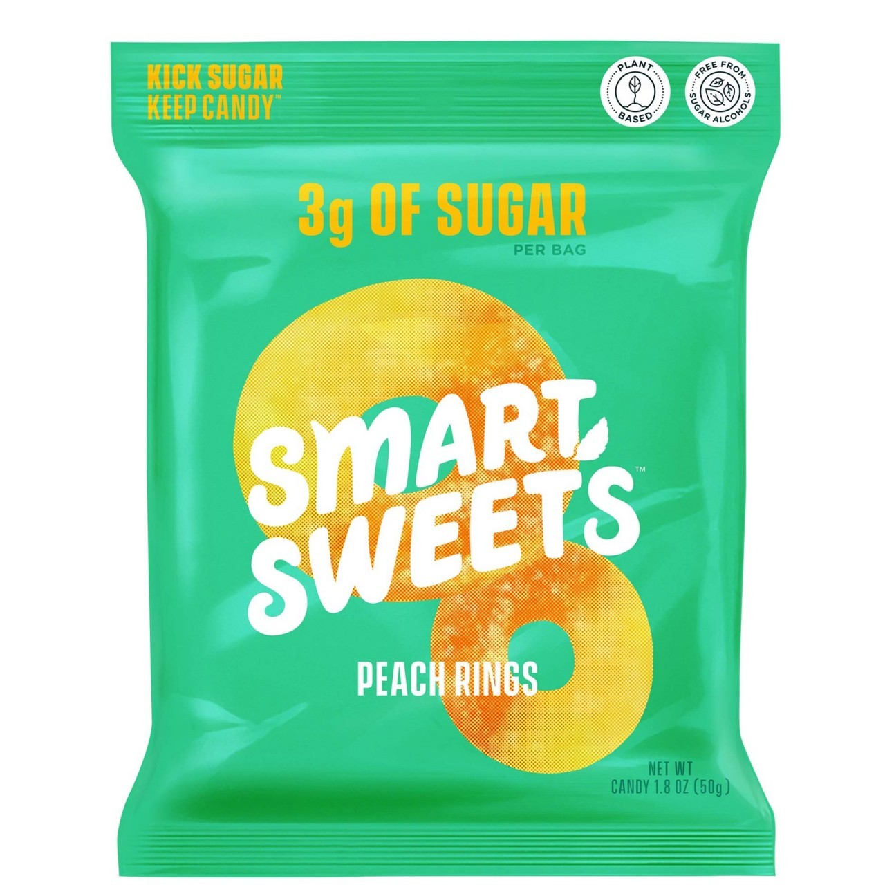 SMART SWEETS PEACH RINGS 50g