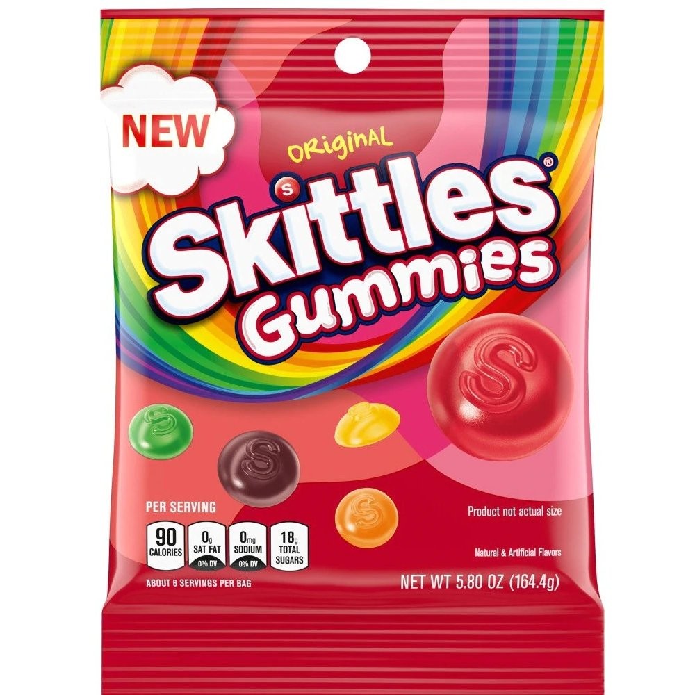 SKITTLES GUMMIES ORIGINAL 5.8oz