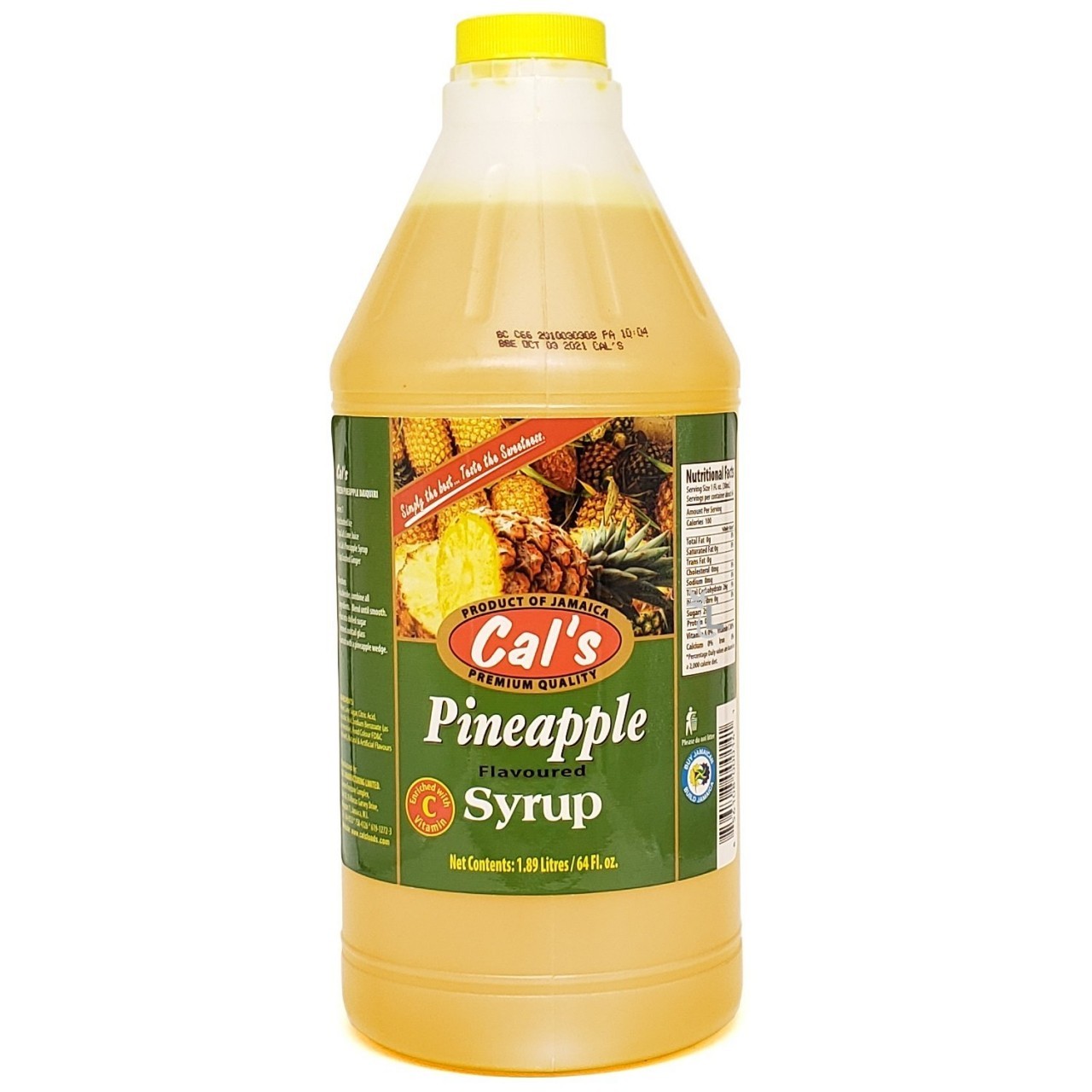 CALS SYRUP PINEAPPLE 1.89L
