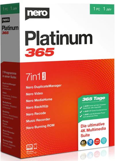 Nero Platinum Suite 2023 - 1 Device 1 Year Key Global