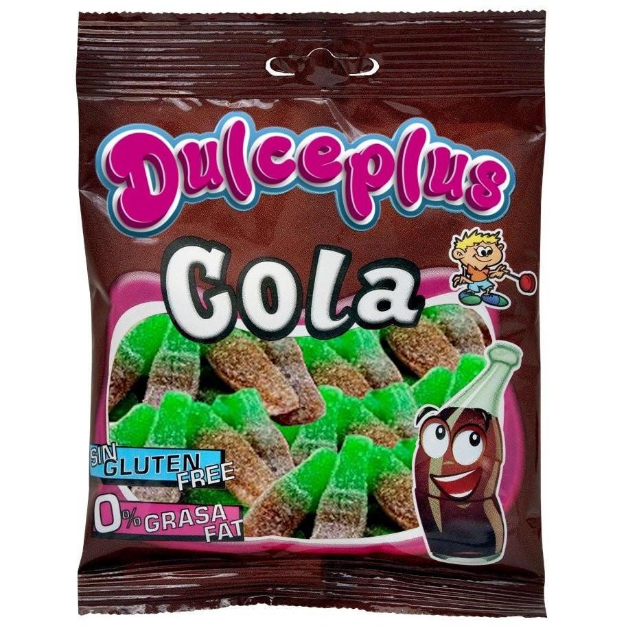 DULCEPLUS SUGAR COLA BOTTLES 100g