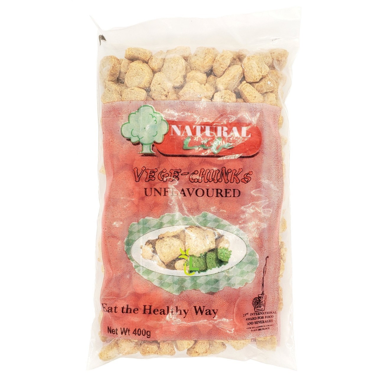 NATURAL LIFE VEGE CHUNKS UNFLAVOURED 400G