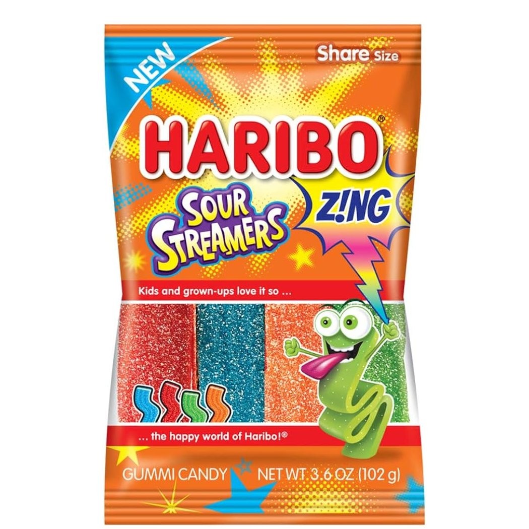 HARIBO GUMMY SOUR STRMRS 3.6oz