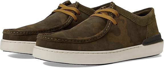 Clarks Mens Courtlite Wally : Dark Olive Combi