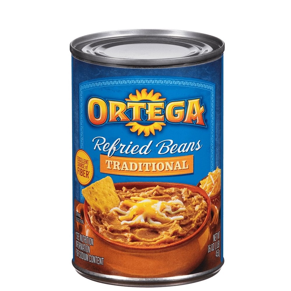 ORTEGA REFRIED BEANS TRADITIONAL 16oz