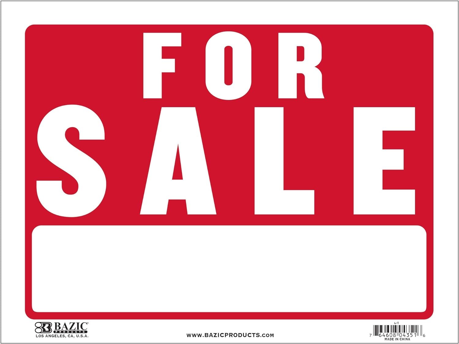 Bazic For Sale Sign