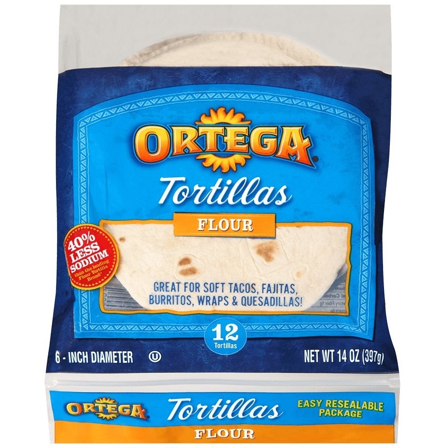 ORTEGA TORTILLAS FLOUR 6in 14oz